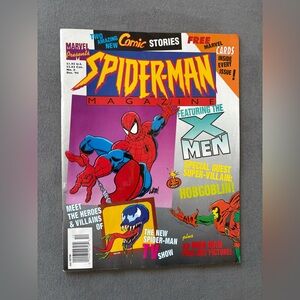 Spider-Man Magazine #8 (1994 Marvel Comics) Venom Wolverine Marvel Masterpieces